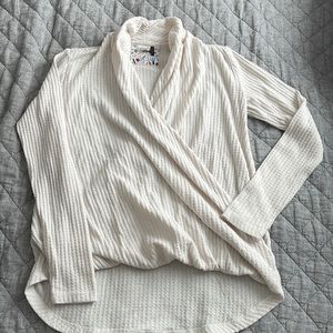 Anthro cream sweater Size XS